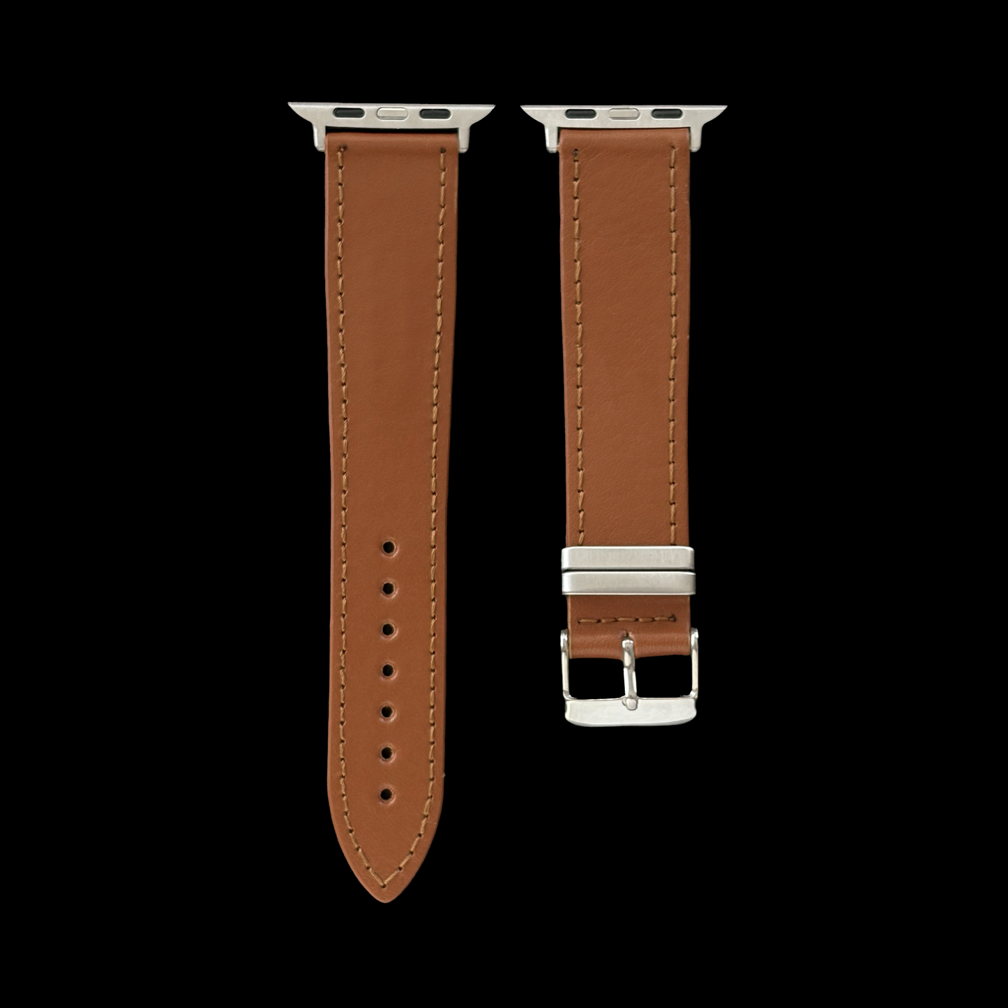 Watch Uyumlu Hakiki Deri Kordon – Premium Gerçek Deri Kayış – Camel Prestige - TABA - EL YAPIMI - YERLİ ÜRETİM